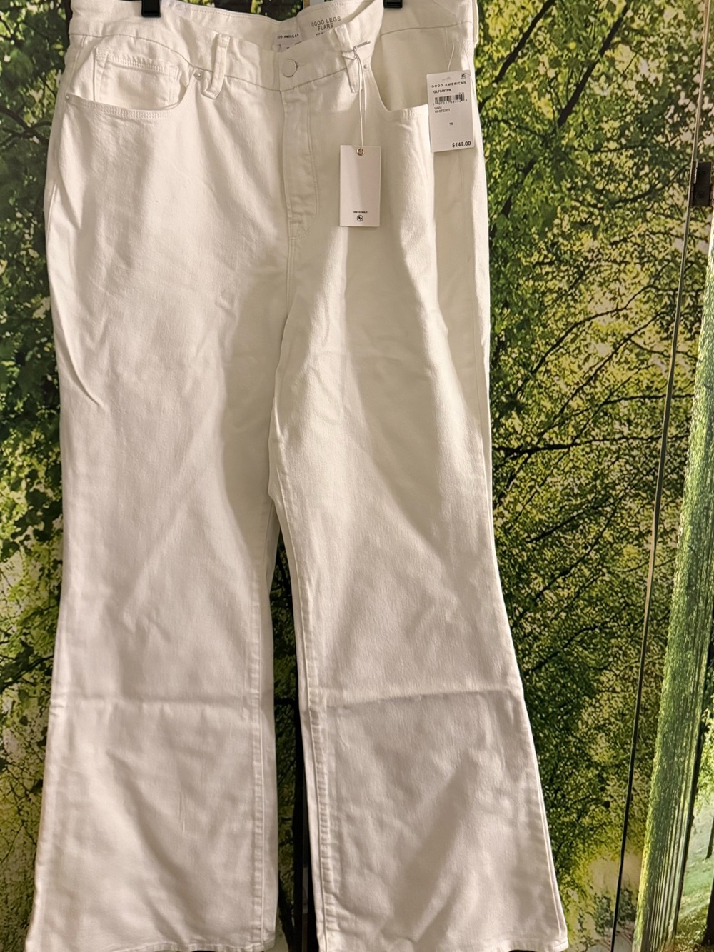 Good American White High-Rise Wide-Leg Jeans - Picture 3 of 10